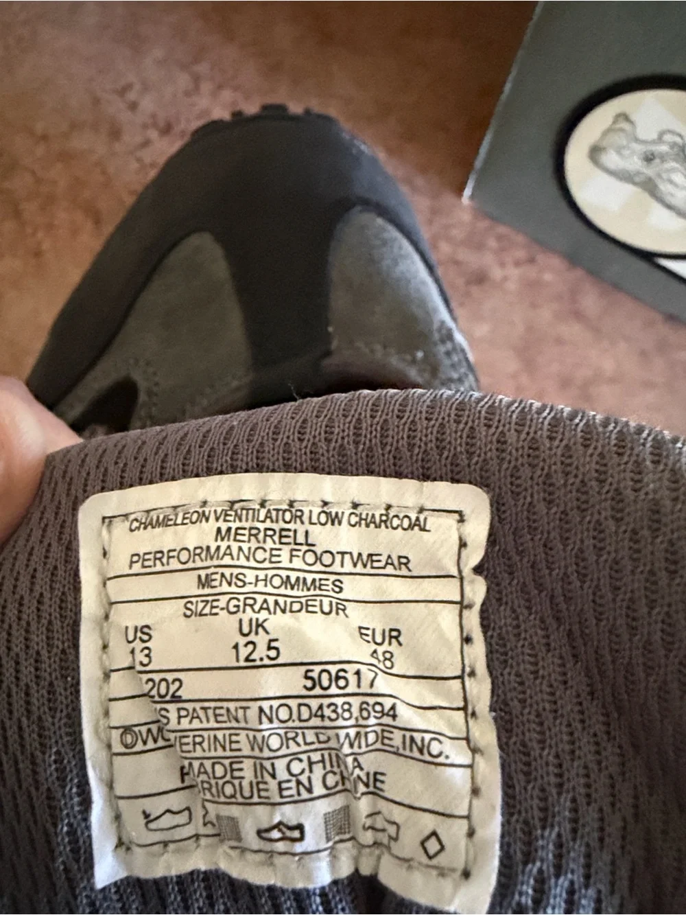 Merrell Chameleon Ventilator Low in Charcoal and Black